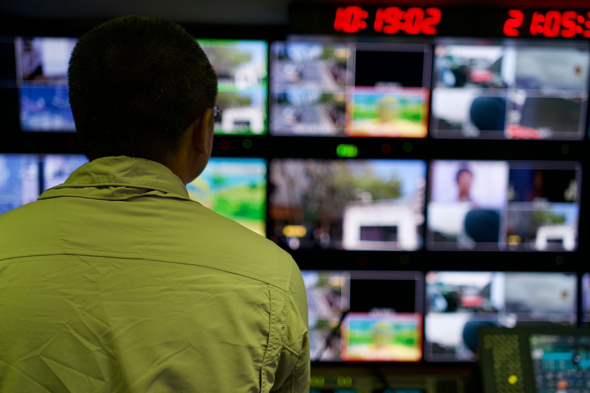 Broadcasting Data Center and Live Studio Control Panel